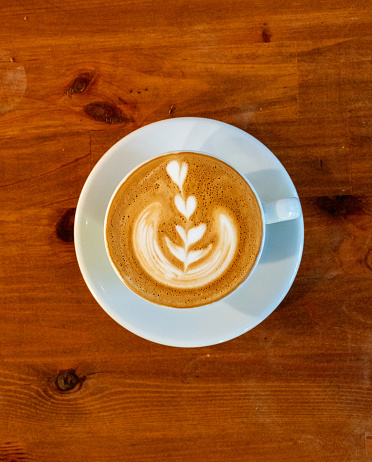latte art, latte, coffeee