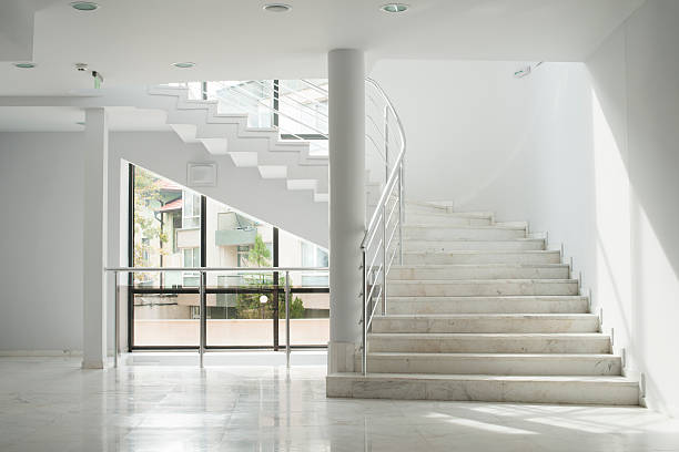 istock Interior of a building with white walls 187306994