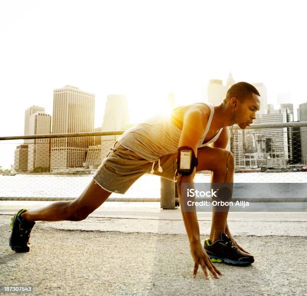 Man Running In New York Stock Photo - Download Image Now - Men, Running, New York City