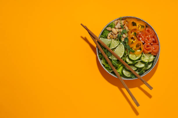 istock Bowl with tasty and nutritious food, space for text 1873082958