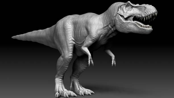 istock Tyrannosaurus Rex Stan render of background. 3d rendering 1873083825