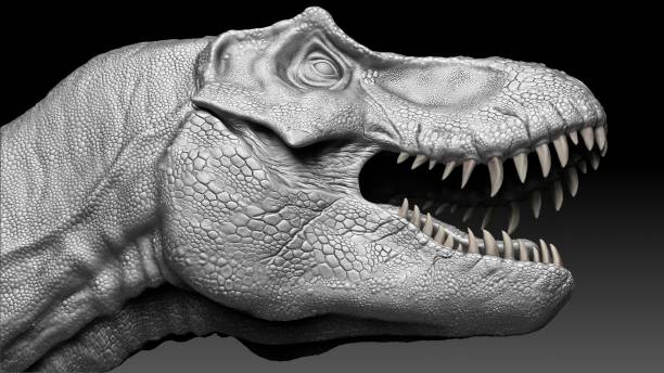 istock Tyrannosaurus Rex Stan render of background. 3d rendering 1873084029