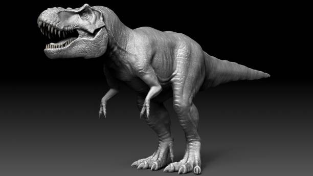 istock Tyrannosaurus Rex Stan render of background. 3d rendering 1873084030