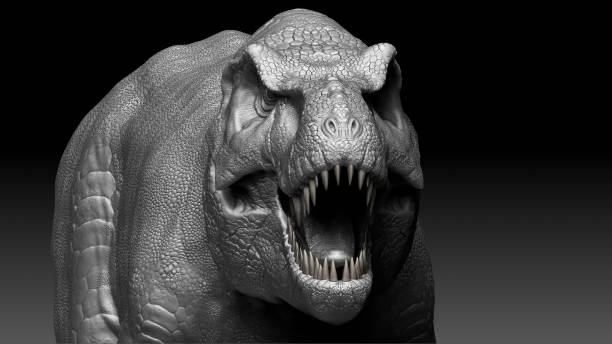 istock Tyrannosaurus Rex Stan render of background. 3d rendering 1873084032