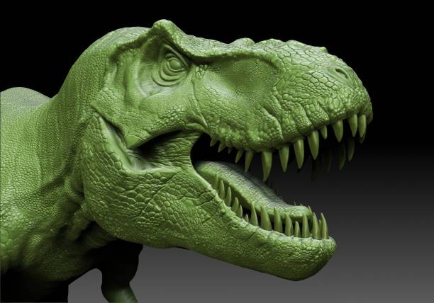 istock Tyrannosaurus Rex Stan render of background. 3d rendering 1873084038