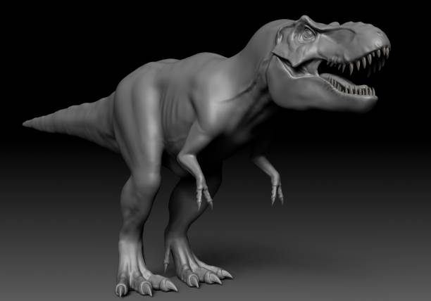 istock Tyrannosaurus Rex Stan render of background. 3d rendering 1873084554