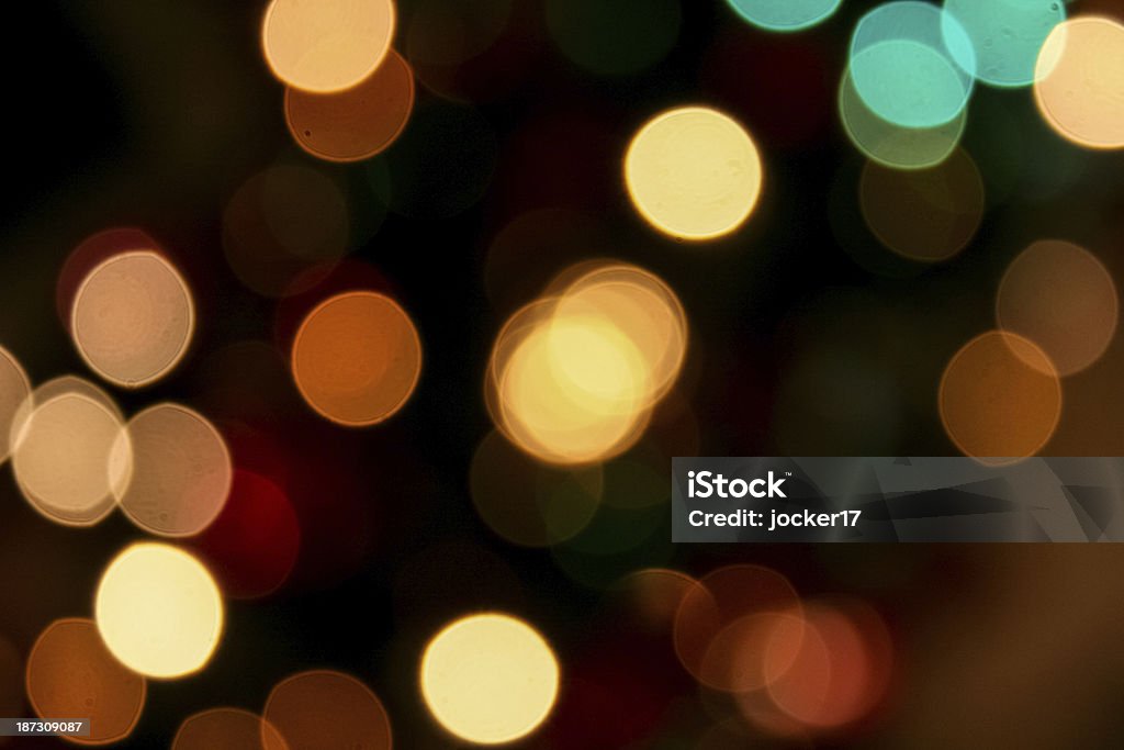 Blurred light, Bokeh effect Blurred light of christmas tree Abstract Stock Photo