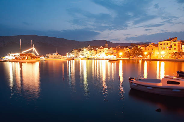 istock Evening view of Baska on island Krk 187309219