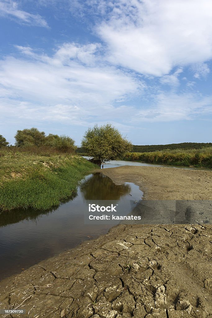 Fiume Siccità - Foto stock royalty-free di Acqua