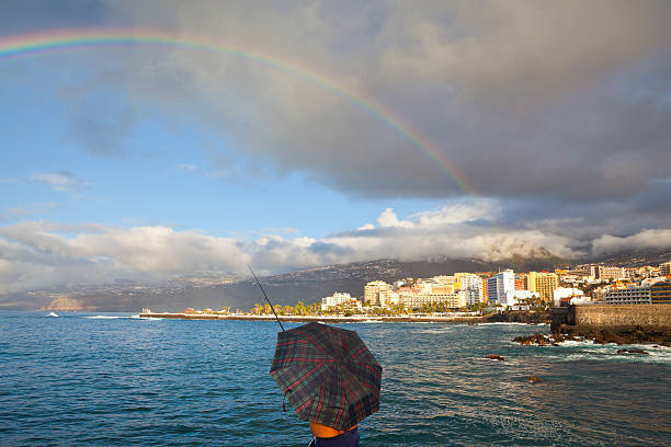 The harbor and hotels at Puerto de la Cruz