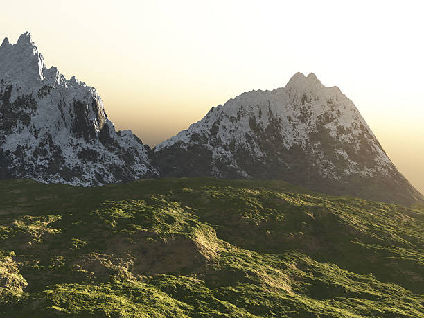 istock mountains and the stone field 187310438