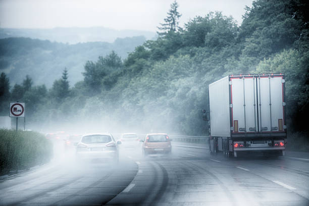 istock Hard rain on a german highway 187310860