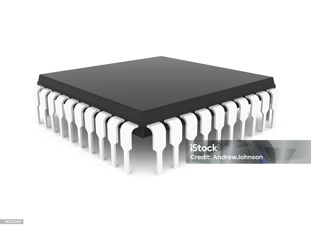 Computer Chip - Lizenzfrei Ausrüstung und Geräte Stock-Foto