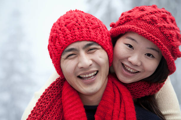 istock Young Couple in the Snow 187314449