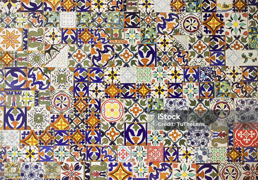 Des carreaux de céramique motifs - Photo de Maroc libre de droits