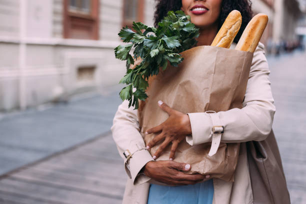 istock Anonymous Shopper with Groceries, a Close Up 1873162977