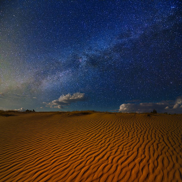 istock night scene in a sand desert 187316430