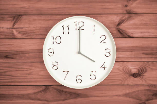 istock Four o'clock. Time management or business concept. 1873164587