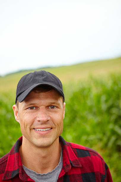 istock Proud of his crops 187319680