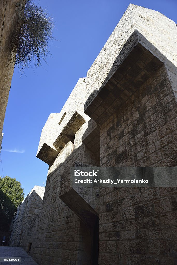 Jerusalén-calles de la antigua ciudad. - Foto de stock de Acera libre de derechos