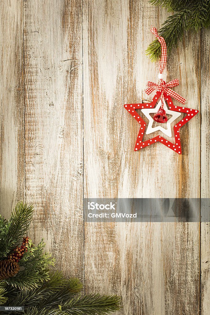 Fondo de Navidad con decoración de paredes - Foto de stock de Adorno de navidad libre de derechos