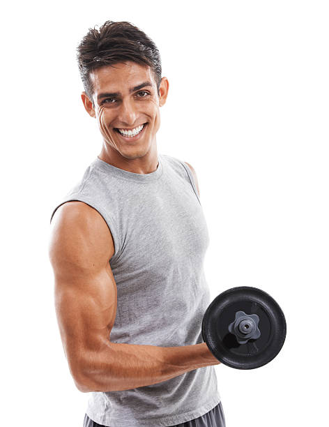 istock His dedication in the gym has paid off 187320535