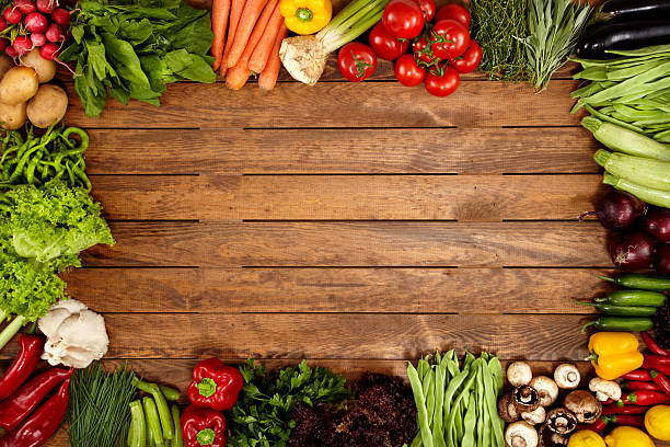istock Healthy Vegetables On A Wooden Background 187321842