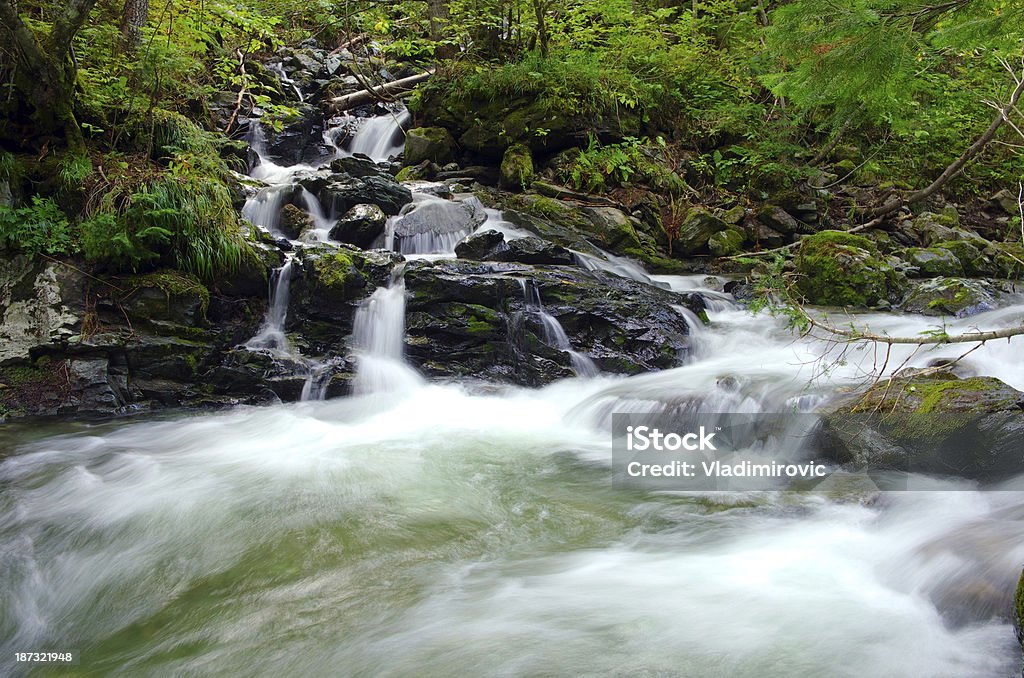 Cascada piedras flujo - Foto de stock de Agua libre de derechos