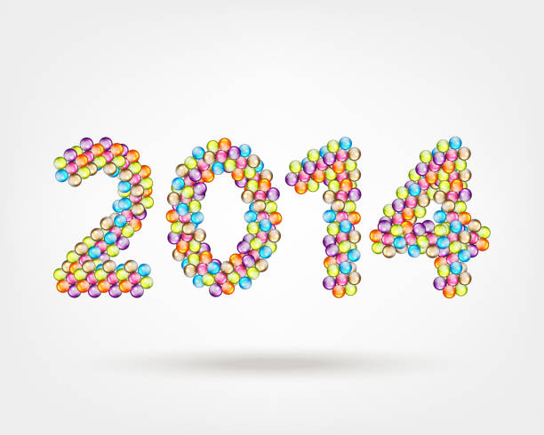 istock Number of year made from glossy balls for your design 187322084