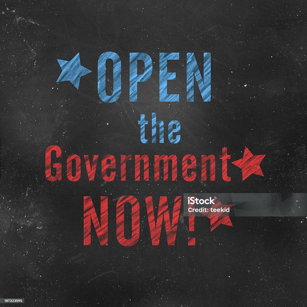 Aprire il governo adesso! - Foto stock royalty-free di Aperto