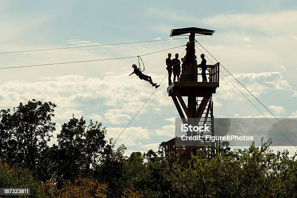 Zipline Tower Stock Photo - Download Image Now - Zip Line, Active Lifestyle, Activity