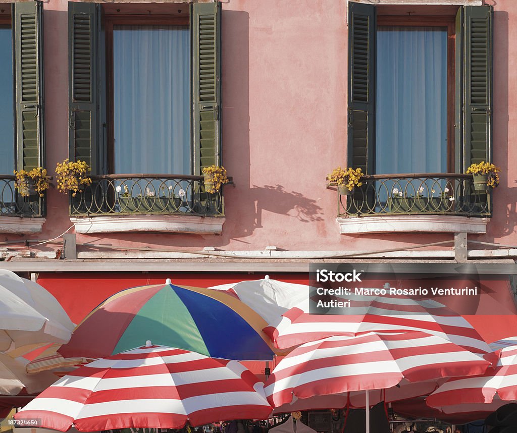 Ombrelloni a 베네치아-Parasols 베니스 - 로열티 프리 0명 스톡 사진