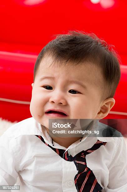 Cute Asian Chinese Baby Boy Stock Photo - Download Image Now - 6-11 Months, Anger, Asia