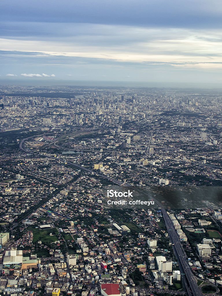 Панорама Бангкока - Стоковые фото Автострада роялти-фри