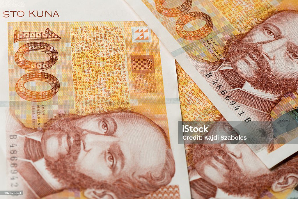 Croatian Kuna currency http://farm9.staticflickr.com/8447/7882285572_c4b95db830.jpg Banking Stock Photo