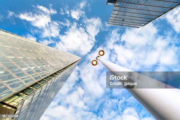 Futuristic Financial Buildings Stock Photo - Download Image Now - Abstract, Aluminum, Architecture