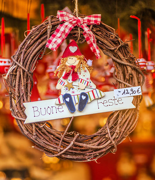 istock Happy Holidays - Italian Christmas decoration 187325476