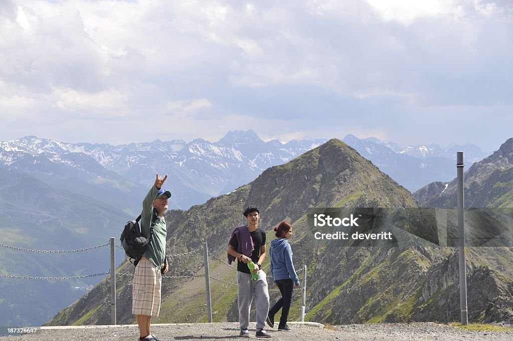 Rodzinne wakacje w Alpach Davos Szwajcaria - Zbiór zdjęć royalty-free (Alpy)