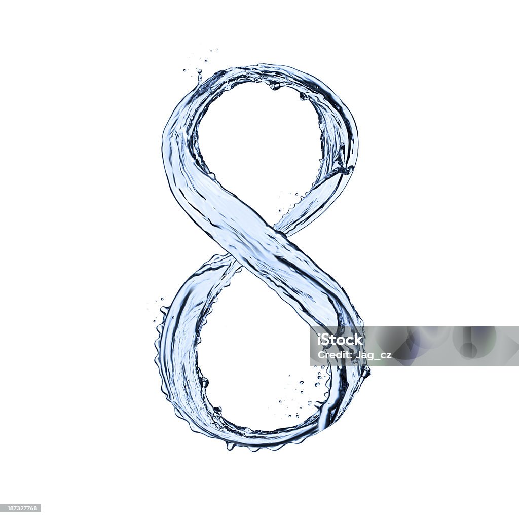 Wasser Akzenten Nummer - Lizenzfrei Blase - Physikalischer Zustand Stock-Foto