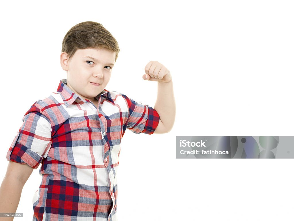 Power kleine Jungen - Lizenzfrei 10-11 Jahre Stock-Foto