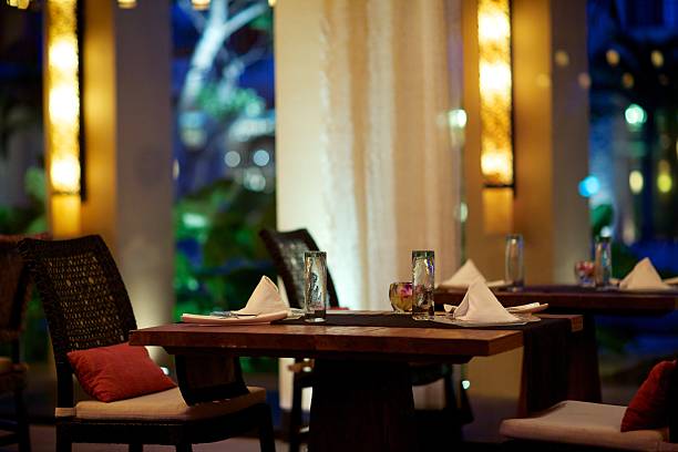 istock FIne dining at gourmet restaurant 187328394