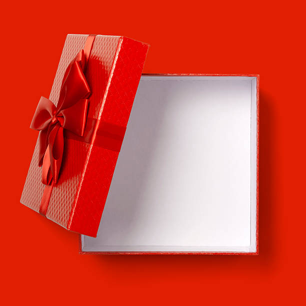 Gift Box With Clipping Path stock photo