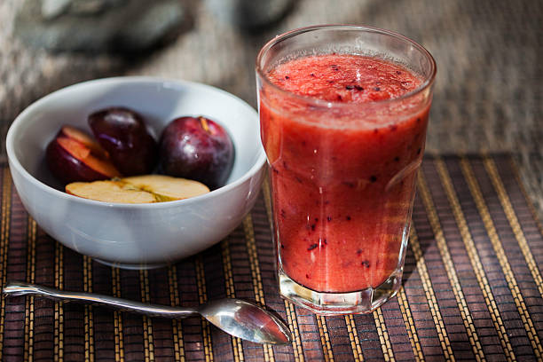 Batido de saudáveis - fotografia de stock