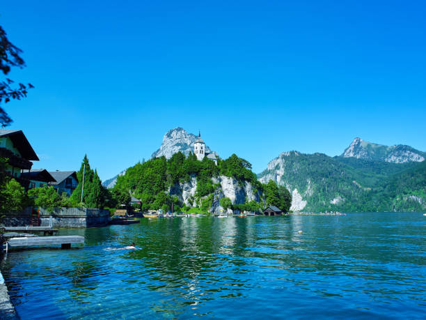 istock Traunkirchen town on Traunsee lake in Upper Austria 1873316558