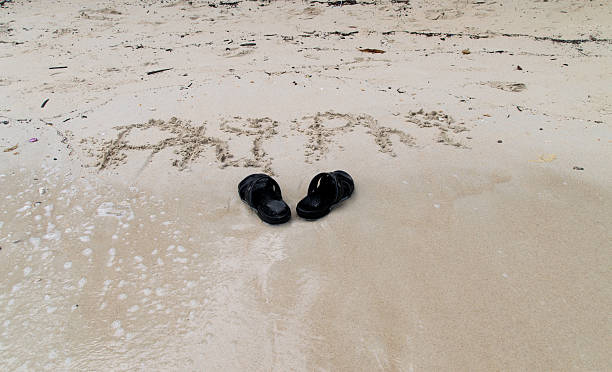 istock Black shoes with the character 187334537