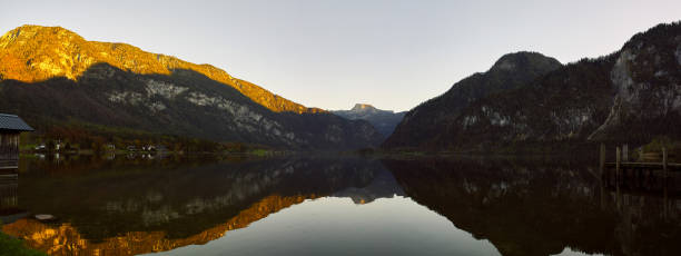 istock Hallstatt lake at sunny day. 1873363380