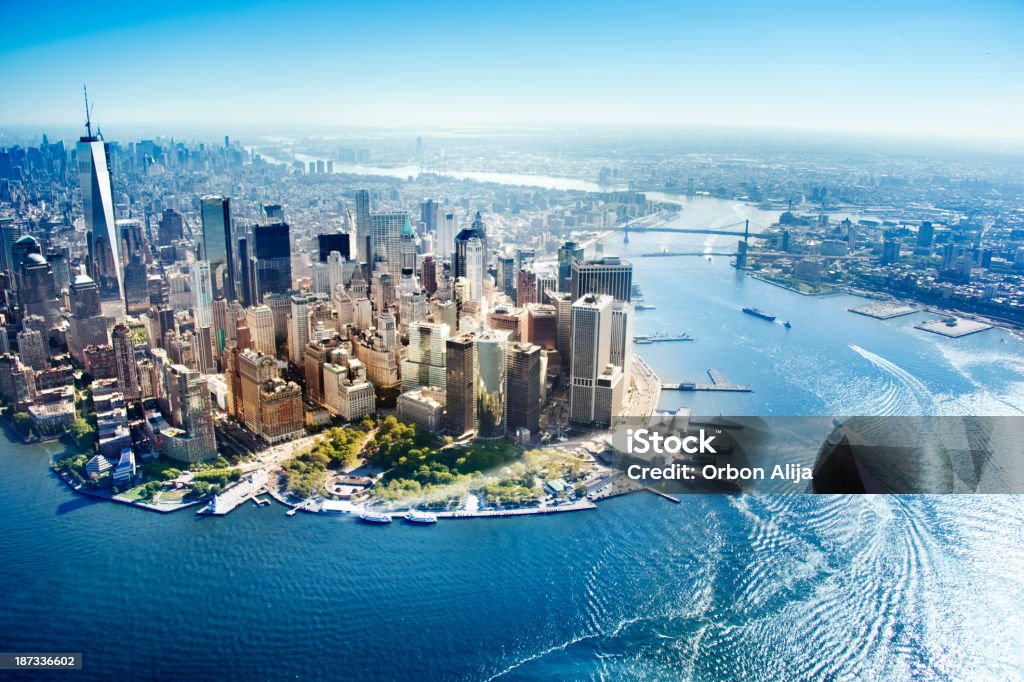 Aerial view of New York City Aerial view of new york city New York City Stock Photo