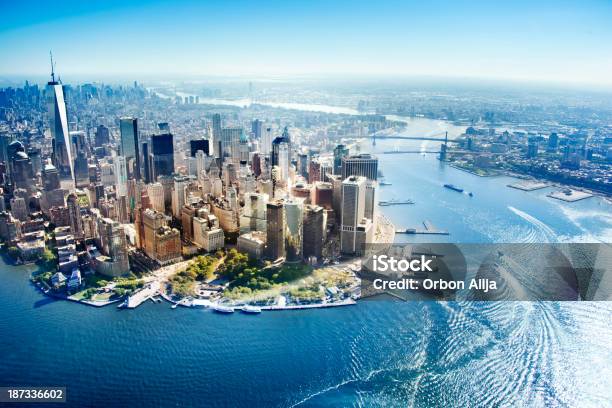 Aerial View Of New York City Stock Photo - Download Image Now - New York City, City, Day
