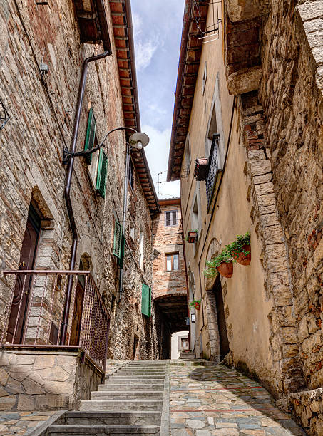 istock antique Italian alley 187336626