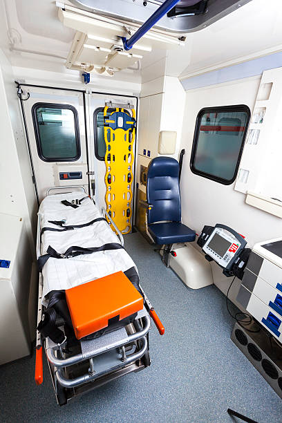 istock Interior view of a modern ambulance 187336705